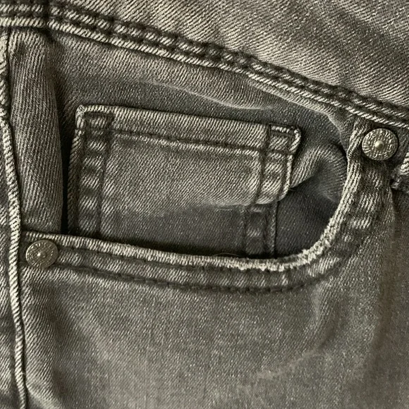 Sincerely Jules Black Flare Wide Leg Jeans High Waisted and FrayHem women SZ 27 - Picture 13 of 14